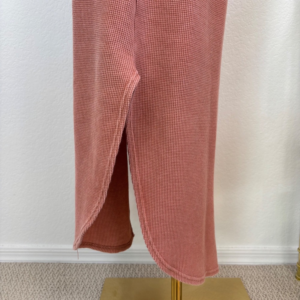 Daily Practice by Anthropologie Rose Waffle Knit Button Front Midi Dress Small - Picture 12 of 16